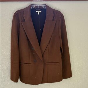 Maurices Brown Double-Breasted Women's Blazer Jacket